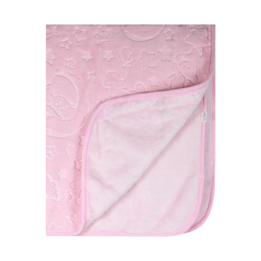 Βρεφική Κουβέρτα Βελουτέ Ροζ 100x120cm - Energiers - MyHouseandKids