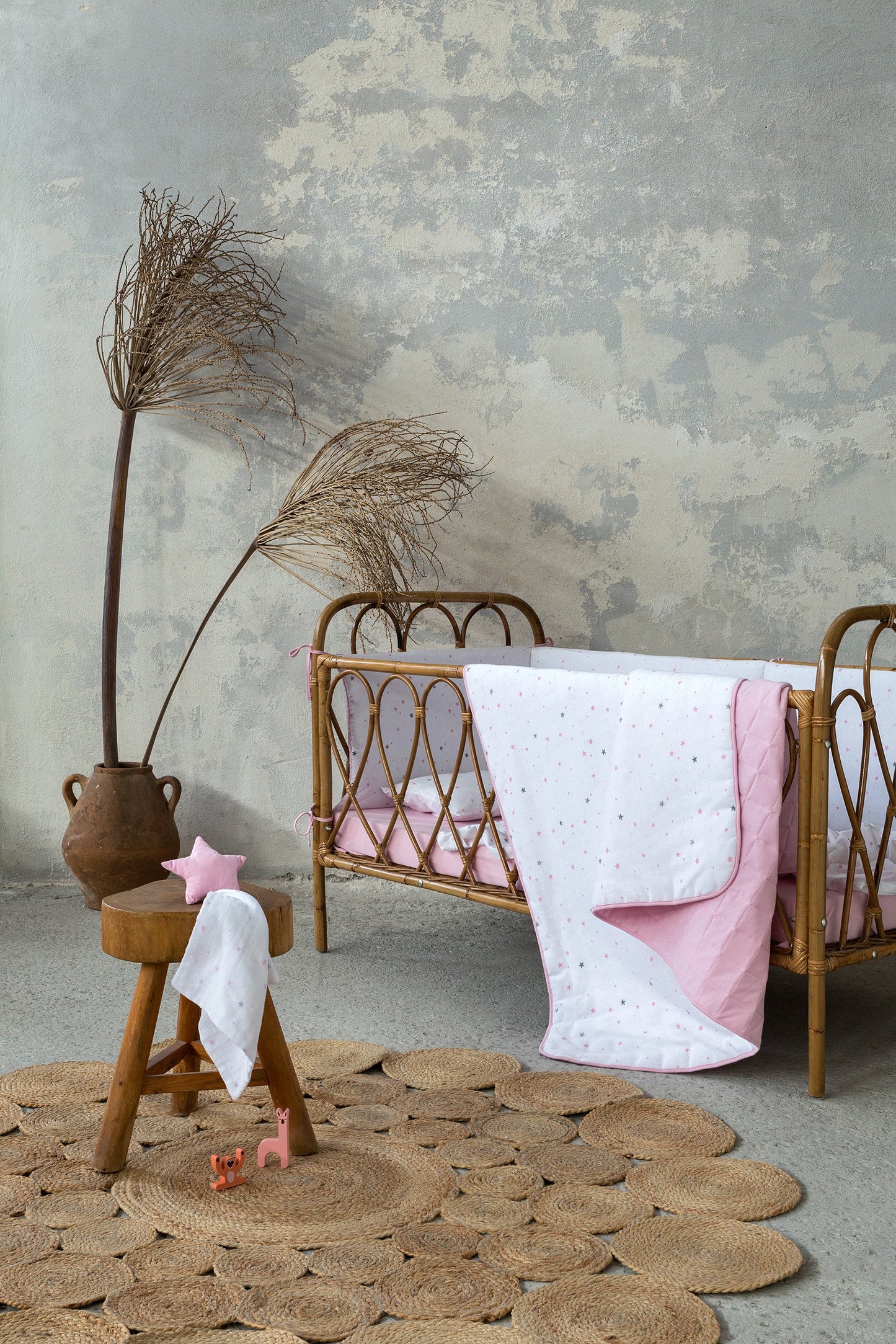 Κουβερλί Κούνιας 100x140 Nene - Pink