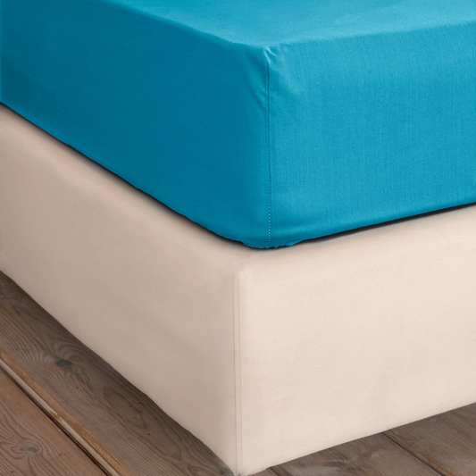 Σεντόνι Γίγας με Λάστιχο 185x205+35εκ. Unicolors Petrol Blue - Nima - MyHouseandKids