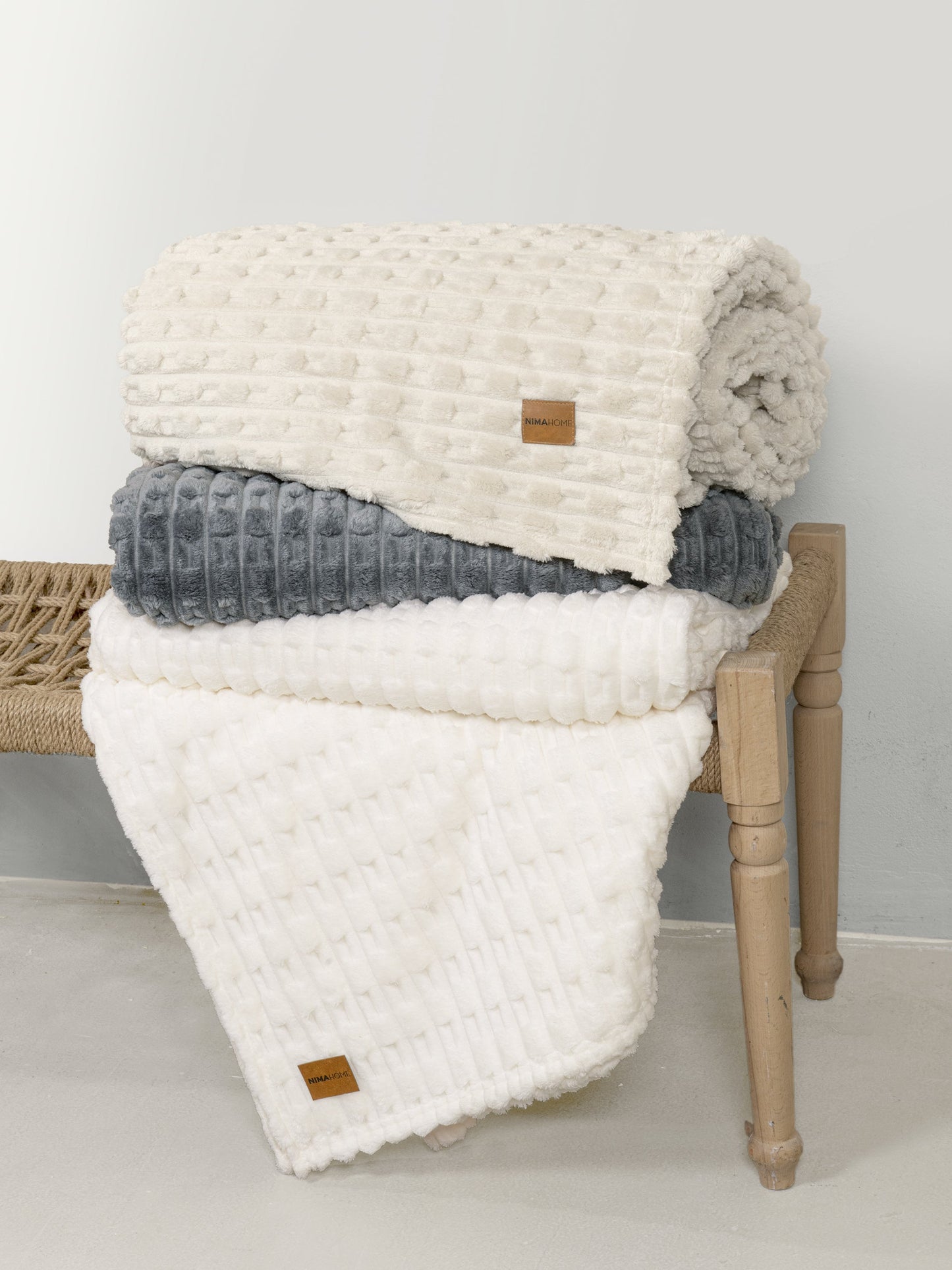 Κουβέρτα Υπέρδιπλη 220x240 - Savara Ivory