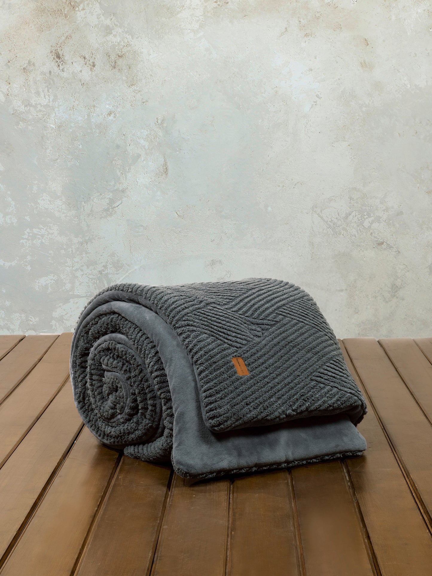 Κουβέρτα/Πάπλωμα Υπέρδιπλο 220x240 - Velva Dark Gray