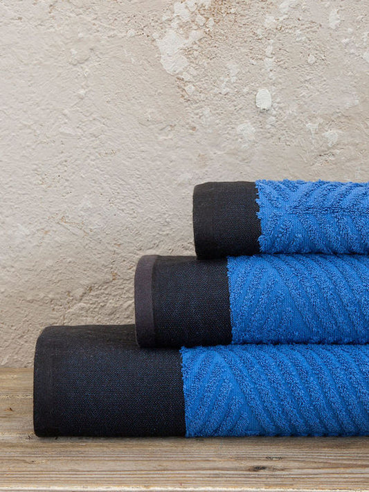 Πετσέτες Σετ 3 Τεμ 480gr/m² Tribute Blue - Kocoon - MyHouseandKids