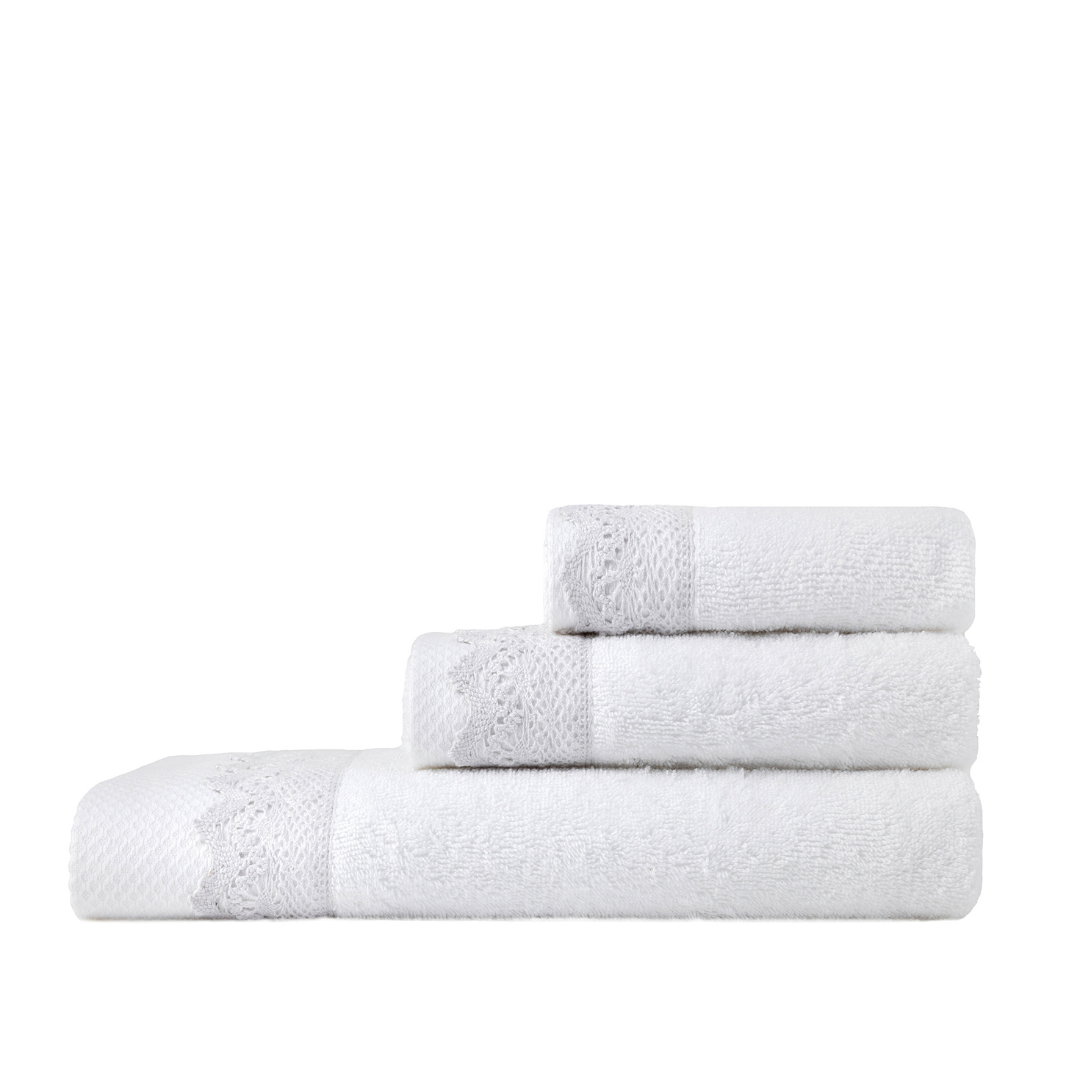 Πετσέτες Μπάνιου Σετ 3τμχ Demur White 480gr/m² - Nima - MyHouseandKids