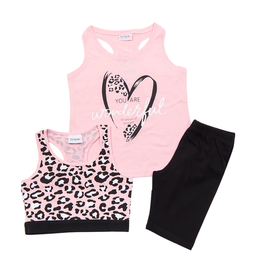 Σετ 3 Τεμ. Ροζ Λεοπάρ - Trax - MyHouseandKids