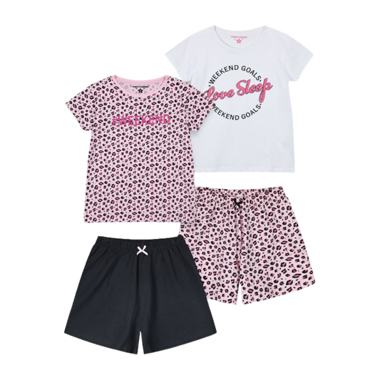 Πυζάμες Σετ 4 Τεμ. Ροζ - Energiers - MyHouseandKids