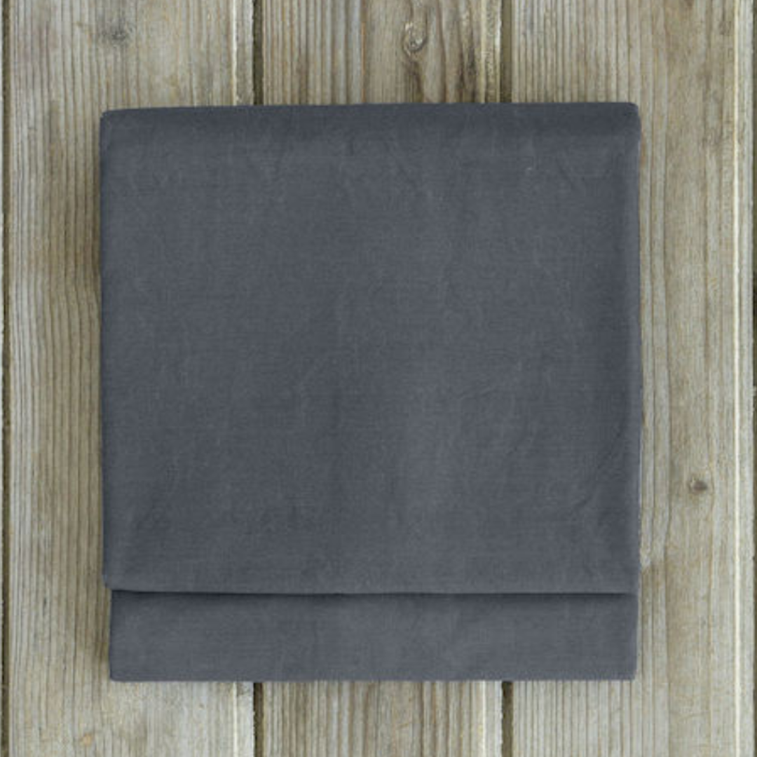 Σεντόνι με Λάστιχο Υπερδιπλο Unicolors Midnight Gray 160x200x35