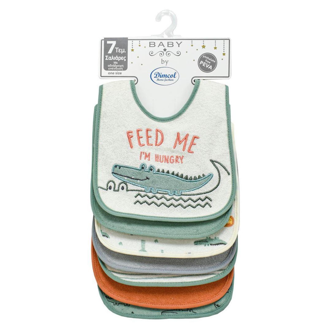 Σαλιάρες Σετ 7 τεμ. Αδιάβροχες - Dimcol - MyHouseandKids