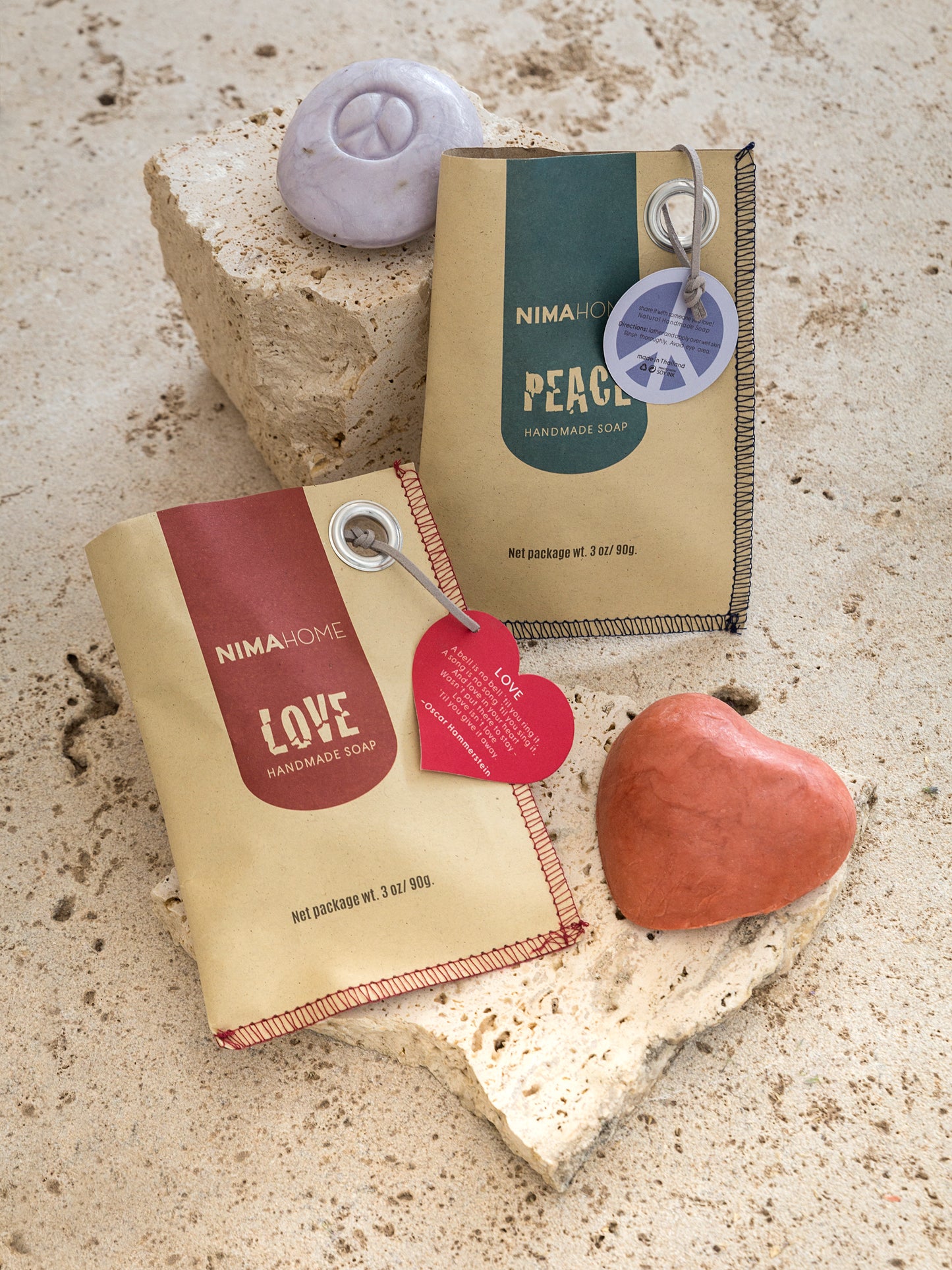 Σαπούνι χειροποίητο 90g Red Jasmine Rice - Love
