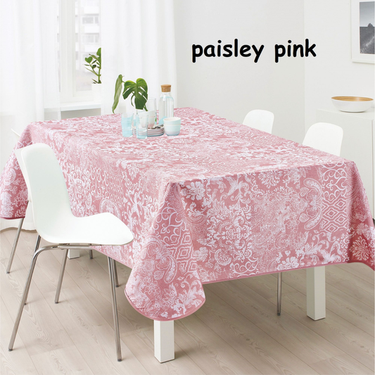 Τραπεζομάντηλο Aλέκιαστο Σχ. Paisley-Pink - Flamingo - MyHouseandKids