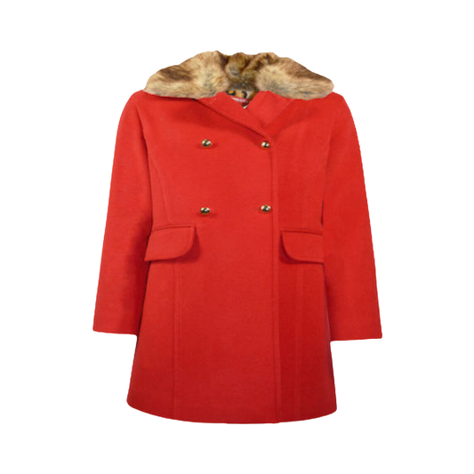 Παλτό με γούνα στο γιακά και animal print φόδρα - Energiers - MyHouseandKids