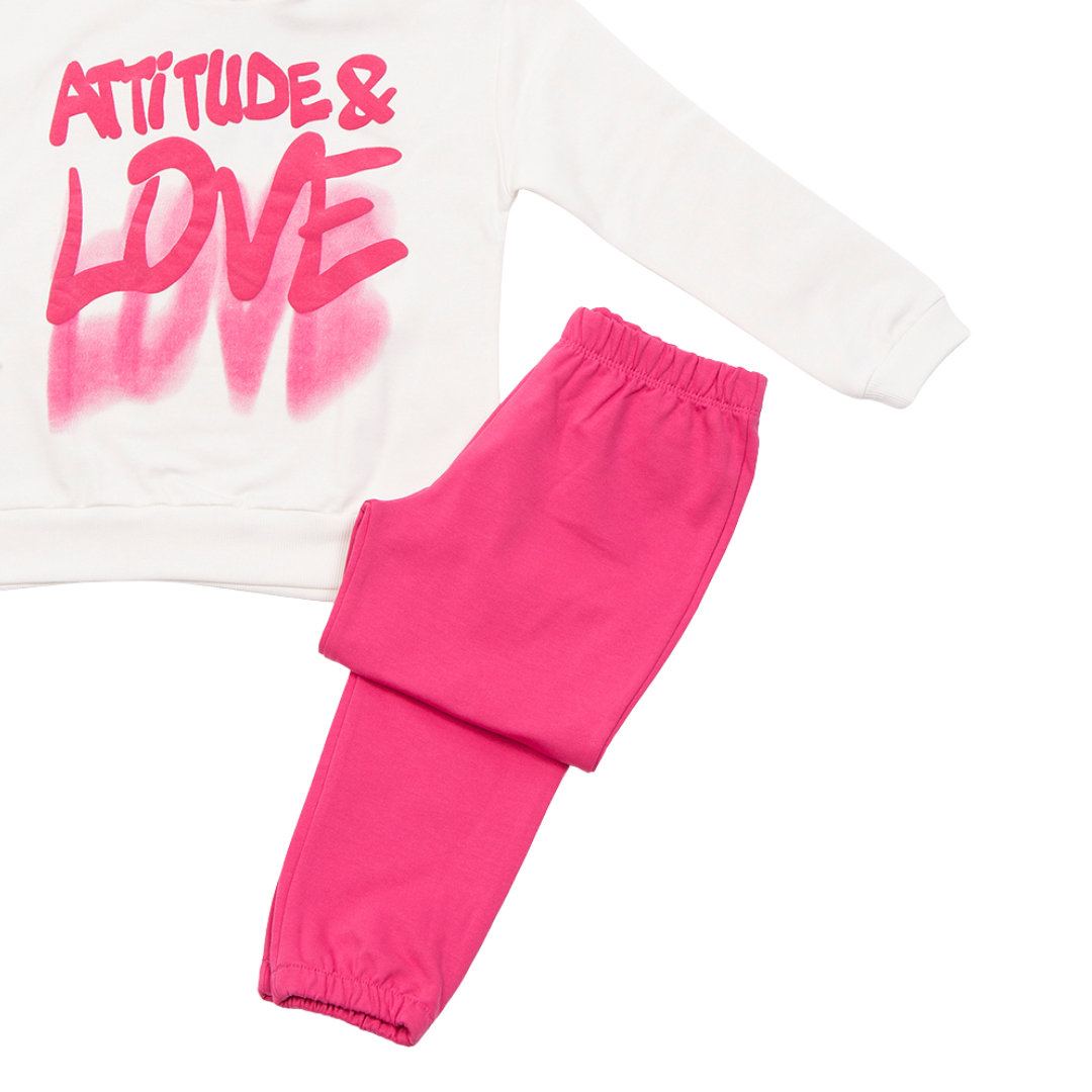 Φόρμα Φούτερ Attitude & Love - Trax - MyHouseandKids