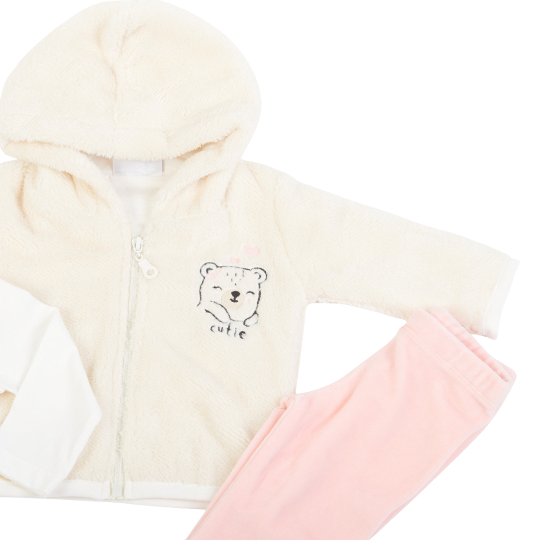 Bρεφικό Σετ 3 Tεμ Εκρού - Trax - MyHouseandKids
