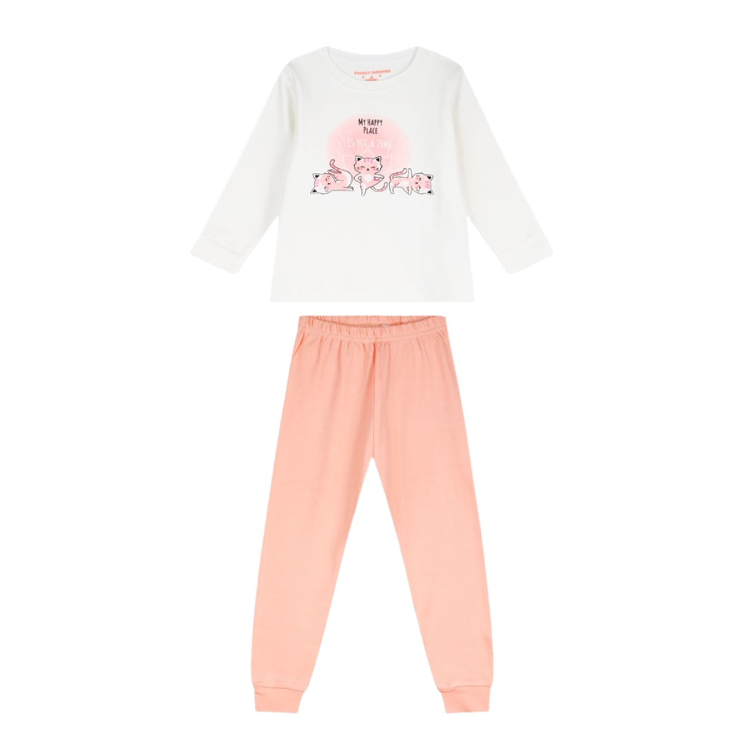 Πυζάμα Bαμβακερή Μy Happy Place Is Yoga Time - Energiers - MyHouseandKids
