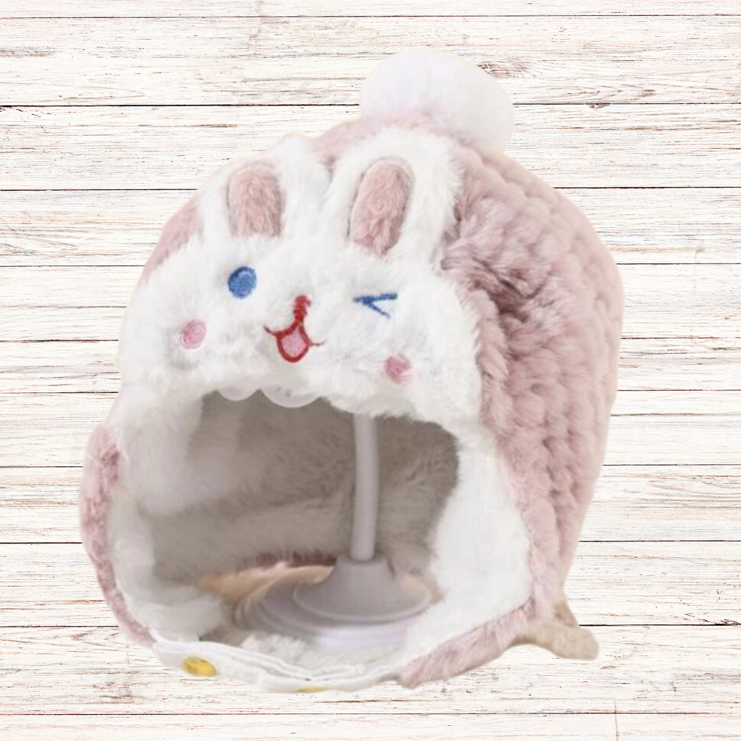 Σκουφάκι Γούνινο Baby Rabbit Σομον - MyHouseandKids