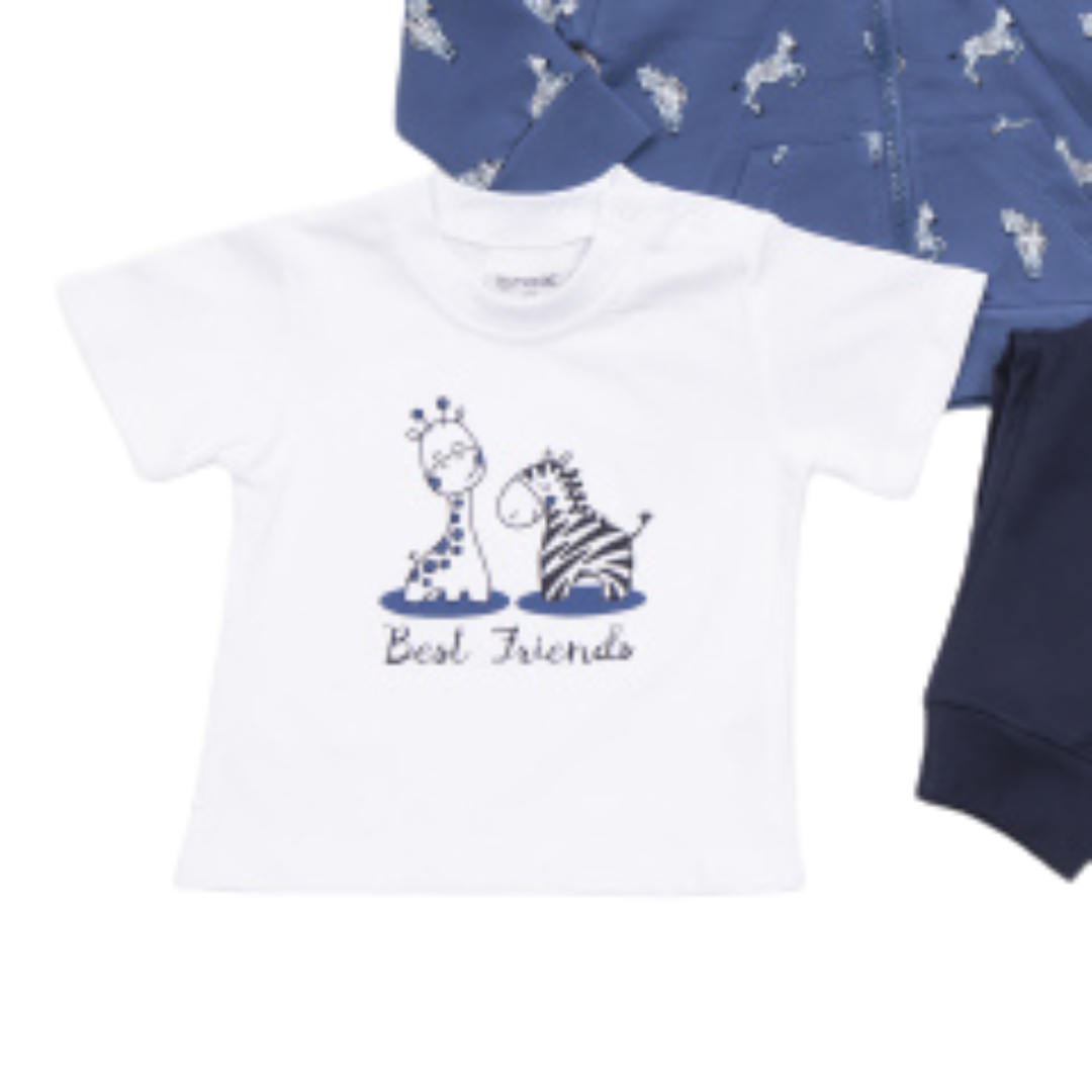 Σετ Bebe 3 Τεμ Αχνούδιαστο Μπλε - Trax - MyHouseandKids