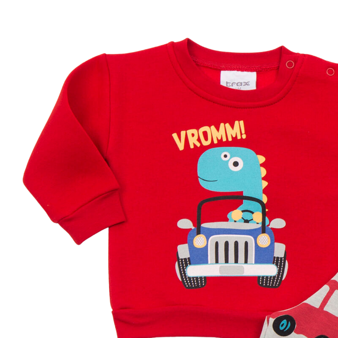 Φόρμα Φούτερ Bebe Kόκκινο - Trax - MyHouseandKids