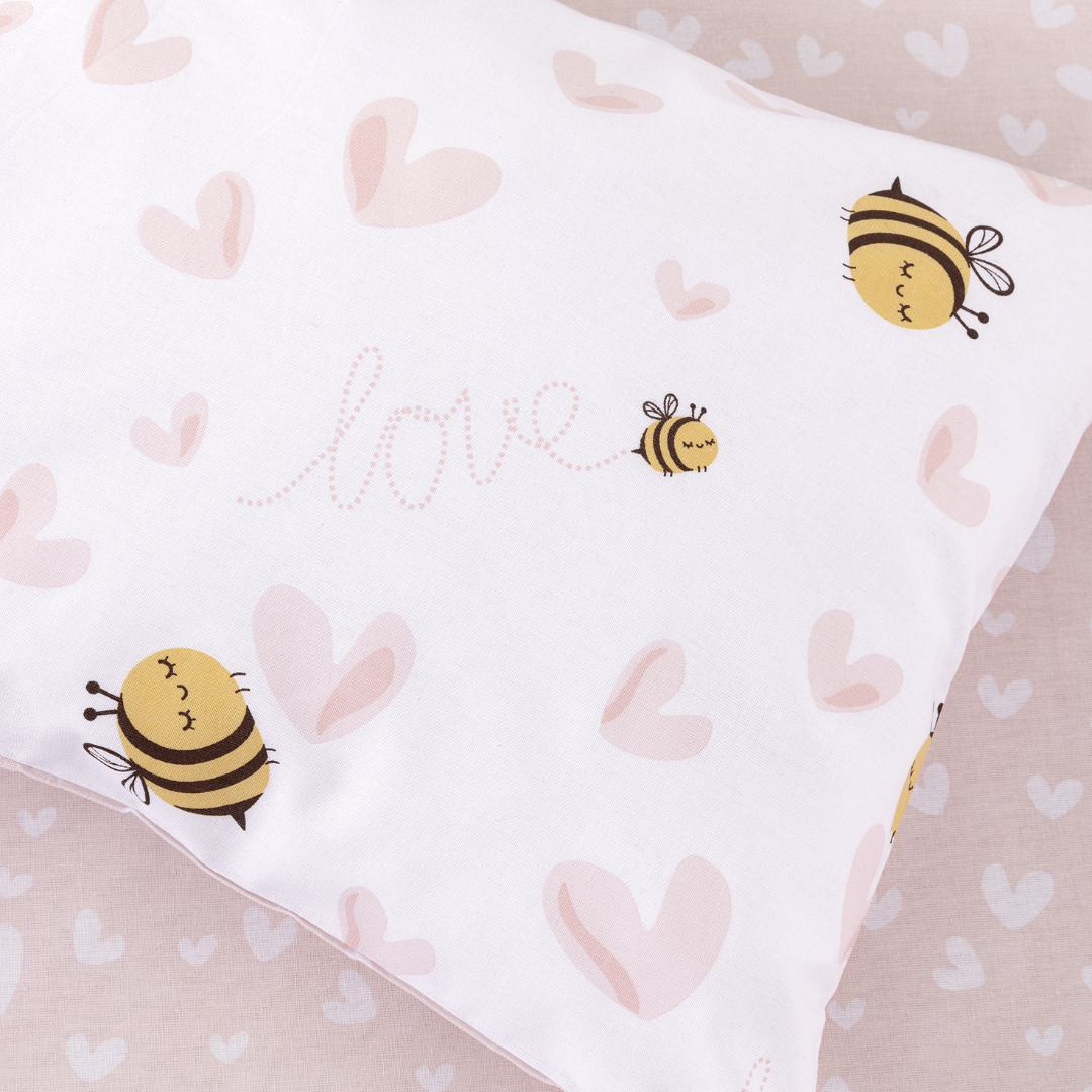Σετ Βρεφικά Σεντόνια Κούνιας Bee Love - NimaHome-Κocoon - MyHouseandKids