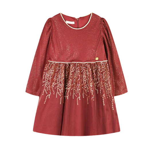Φόρεμα Bordeaux Glitter - Energiers - MyHouseandKids