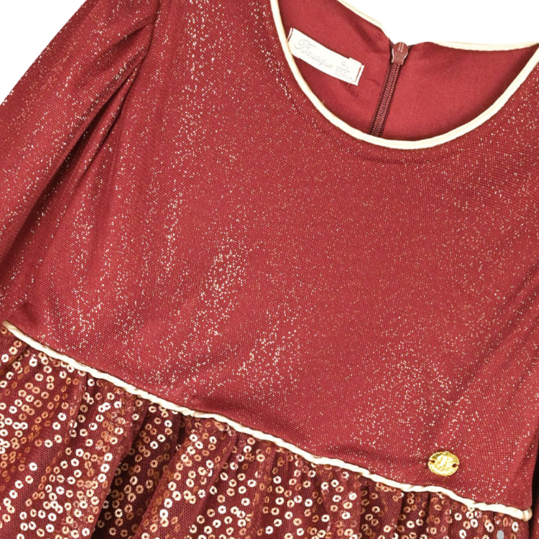 Φόρεμα Bordeaux Glitter - Energiers - MyHouseandKids