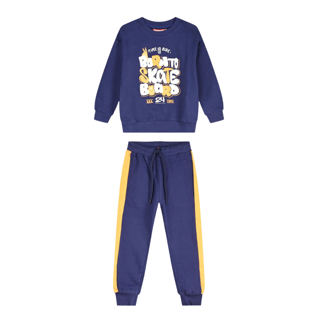 Φόρμα Φουτερ Μπλε "Born To Skate" - Energiers - MyHouseandKids