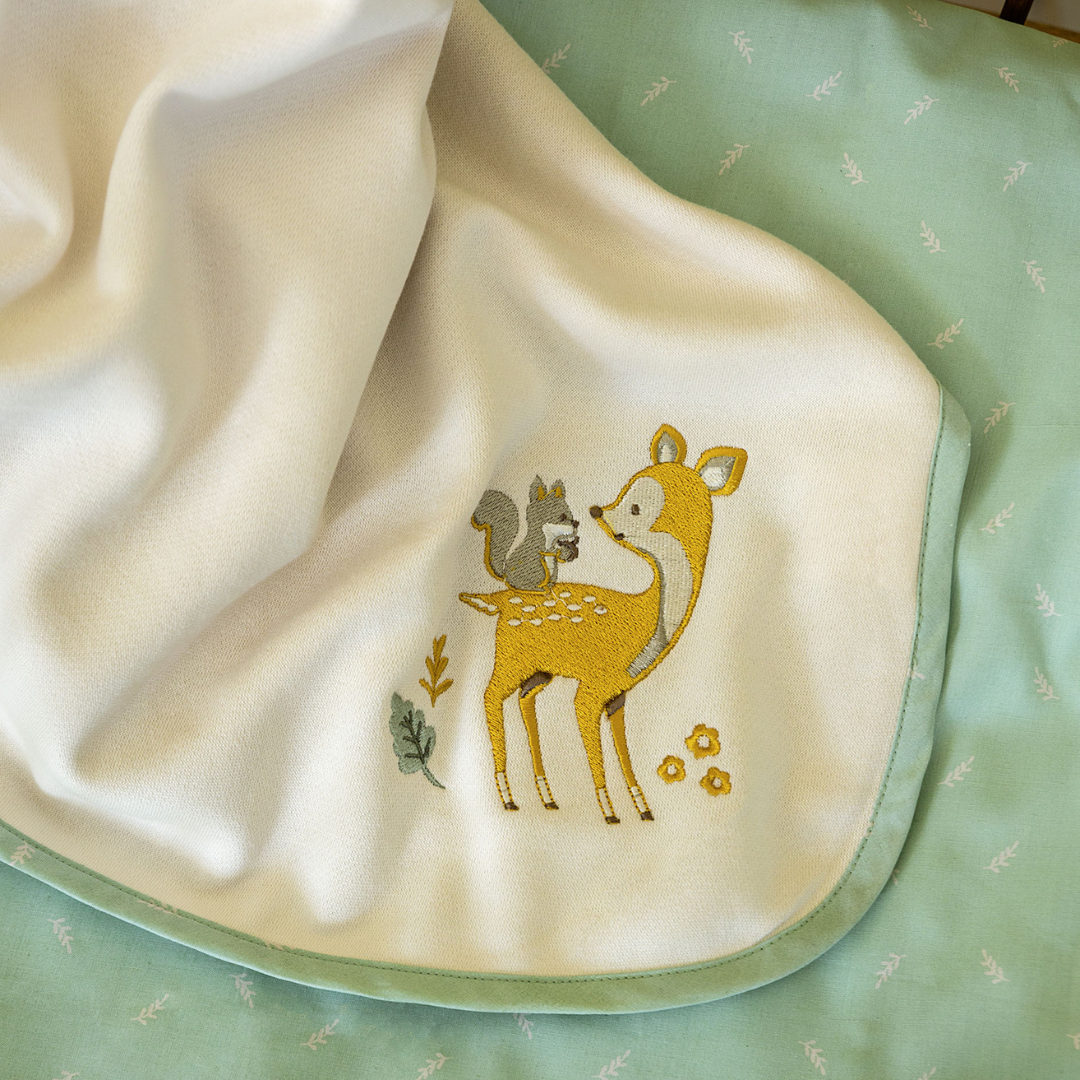 Κουβέρτα Κούνιας Caramel Forest 110x140cm - Nima - MyHouseandKids