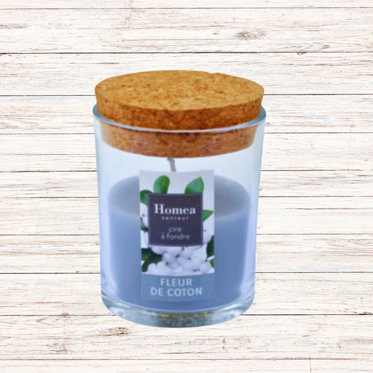 Κερί σε γυάλινη συσκευασία με άρωμα Cotton Flower - Flamingo - MyHouseandKids