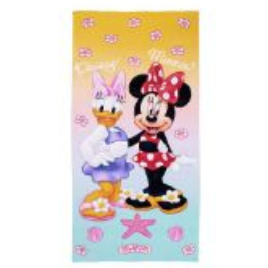 Disney Πετσετα Θαλασσης Minnie-Daisy Κοκκινη Microfiber - ΝimaHome - MyHouseandKids