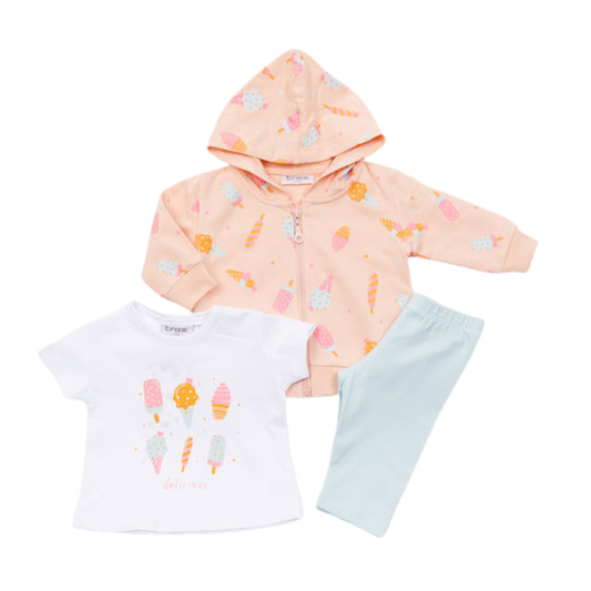 Βebe Σετ 3 Τεμ Αχνούδιαστο Σομόν - Trax - MyHouseandKids