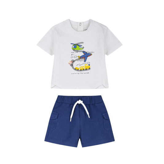 Βρεφικό Σετ Με Σορτς Μπλε Energiers 11-226459-0 - Energiers - MyHouseandKids