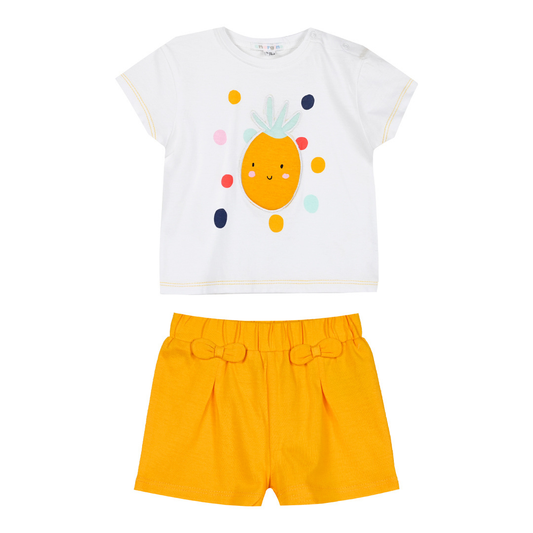 Βρεφικό Σετ Κοριτσιού Μουσταρδί -Energiers - MyHouseandKids