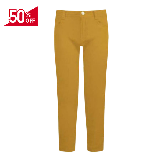 Υφασμάτινο Ελαστικό Παντελόνι Κίτρινο - Energiers - MyHouseandKids