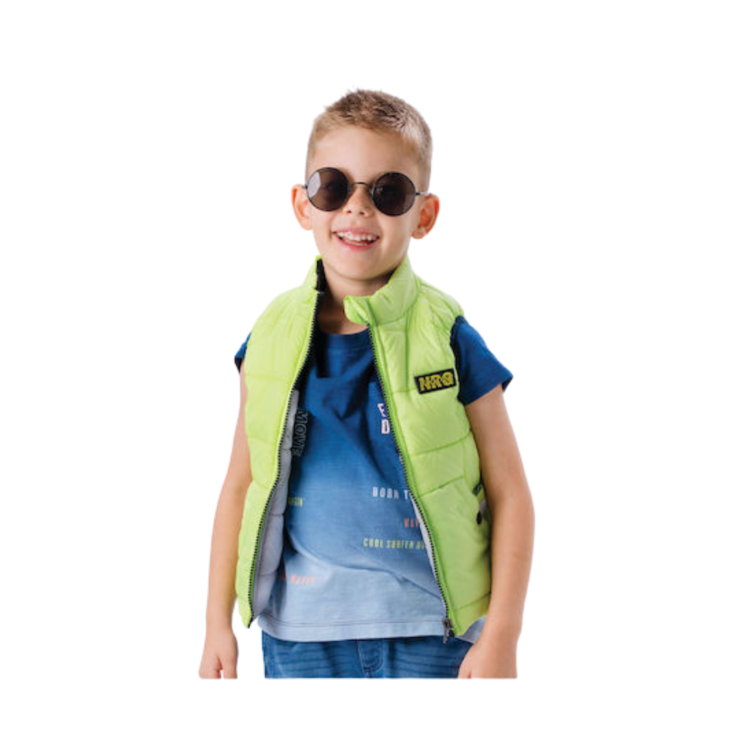 Αμάνικο Παιδικό Μπουφάν Λαχανι - Γκρι - Energiers - MyHouseandKids