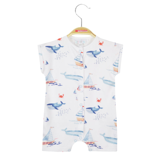 Βρεφικό Φορμάκι Κοντομάνικο Λευκό - Energiers - MyHouseandKids