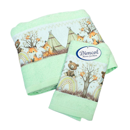 Σετ Βρεφικές Πετσέτες Forest Animals - Dimcol - MyHouseandKids