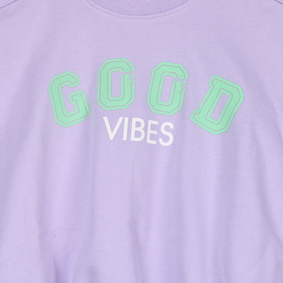 Σετ με Σορτς Μωβ "Good Vibes" - Energiers - MyHouseandKids