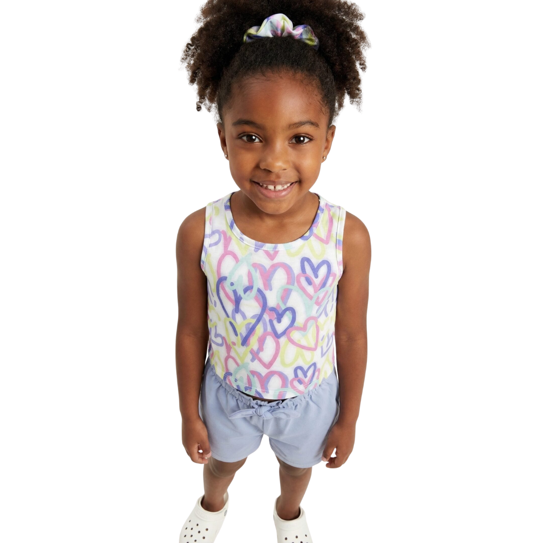 Σετ Με Σορτς Grafity Μωβ Καρδιές Trax 49141 - Trax - MyHouseandKids