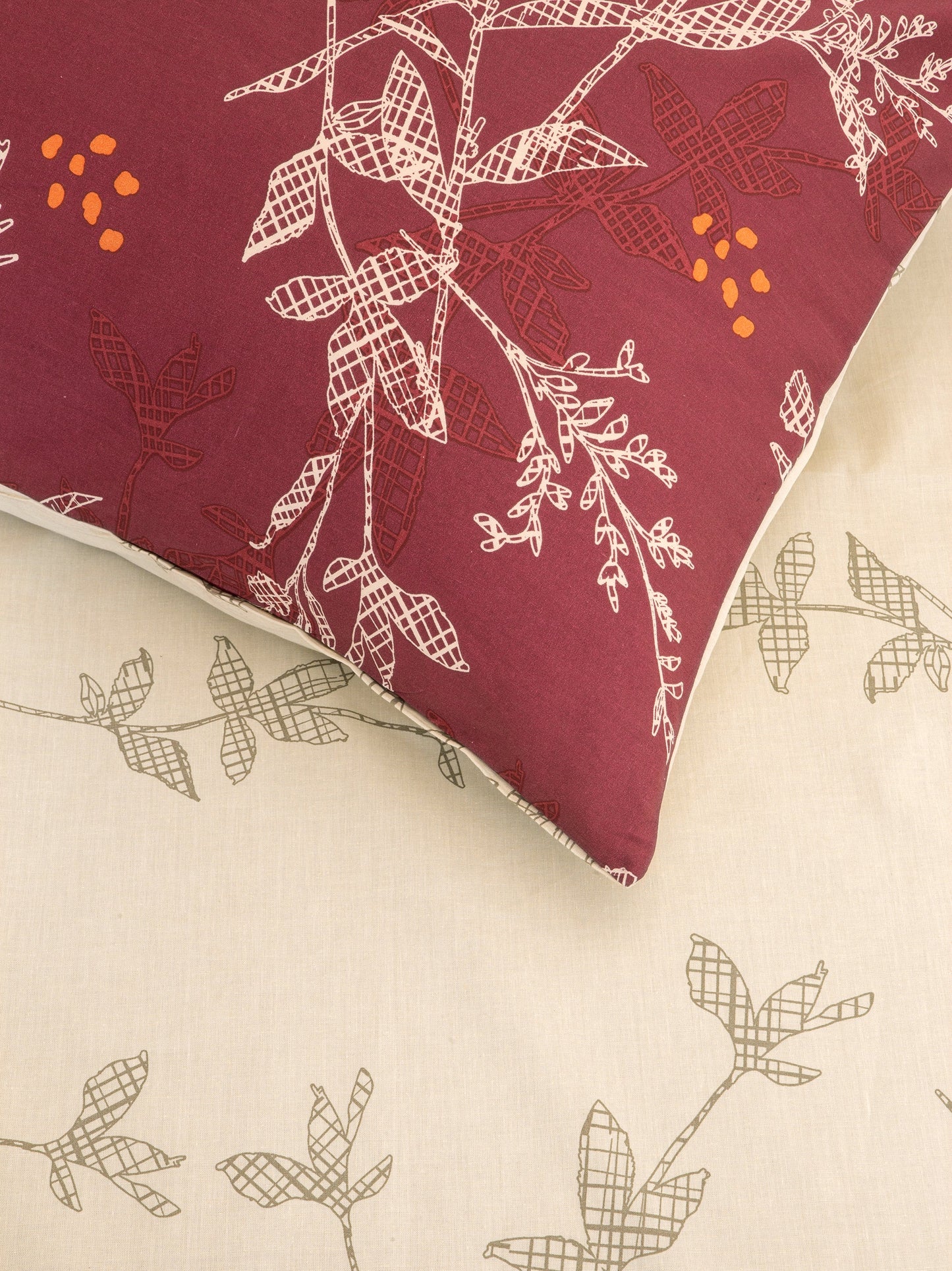 Σετ Σεντόνια Μονά - Grunge Rose Bordeaux