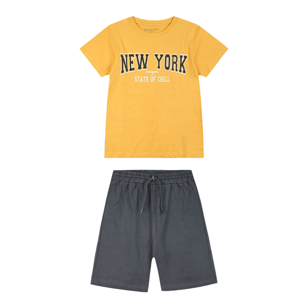Kαλοκαιρινό Σετ New York Ανθρακί - Energiers - MyHouseandKids