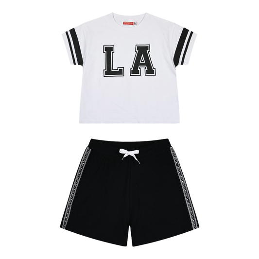Σετ με Σορτς LA Λευκό - Energiers - MyHouseandKids