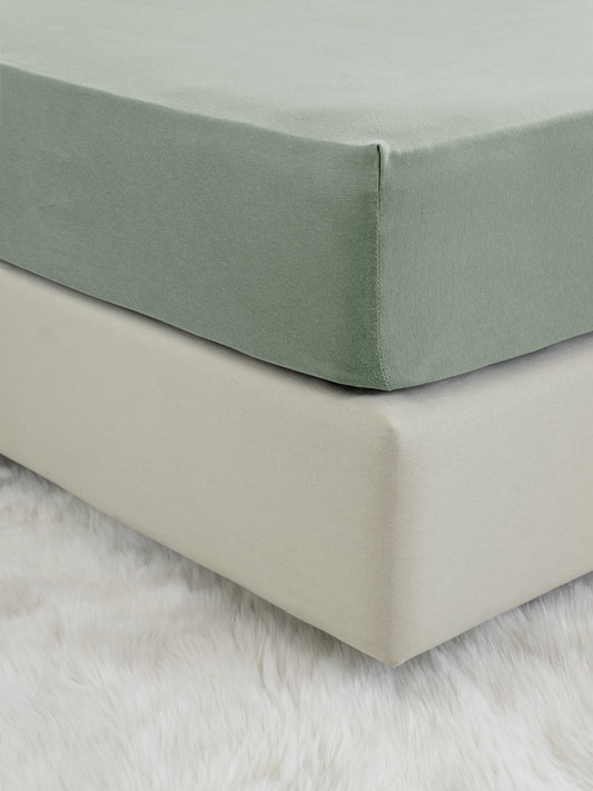 Σεντόνι με Λάστιχο Mονό 100x200x32 Unicolors Rock Green - Nima - MyHouseandKids