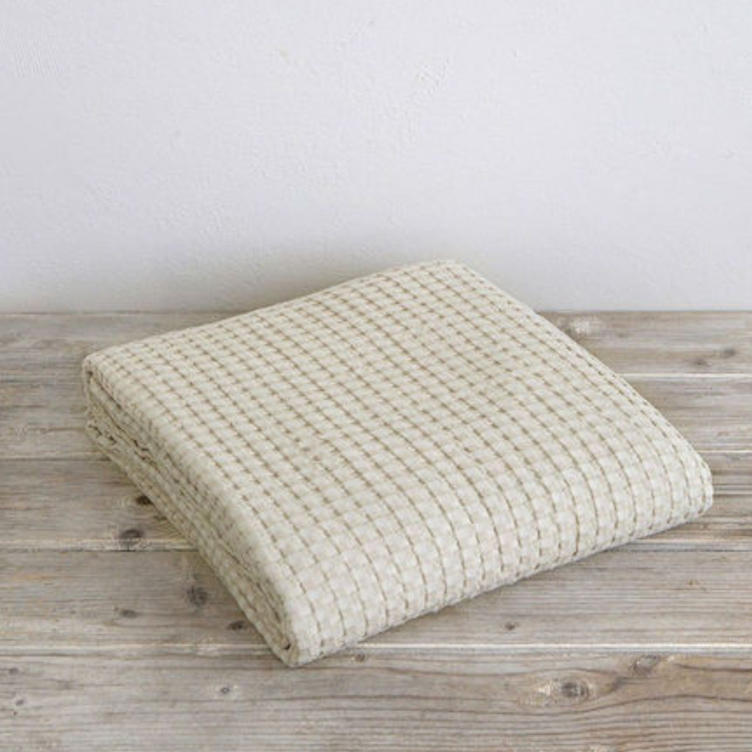 Κουβέρτα Πικέ Mονή Comfy Light Beige - Nima - MyHouseandKids