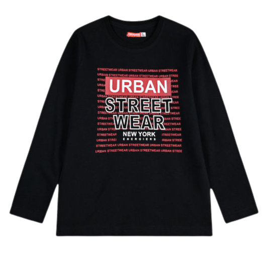 Mπλούζα Μακρυμανική Μαύρη - Energiers - MyHouseandKids