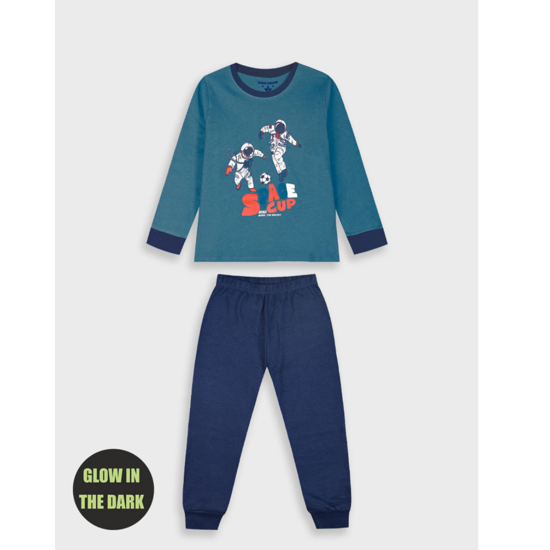Πυζάμα βαμβακερή Mπλε - Energiers - MyHouseandKids