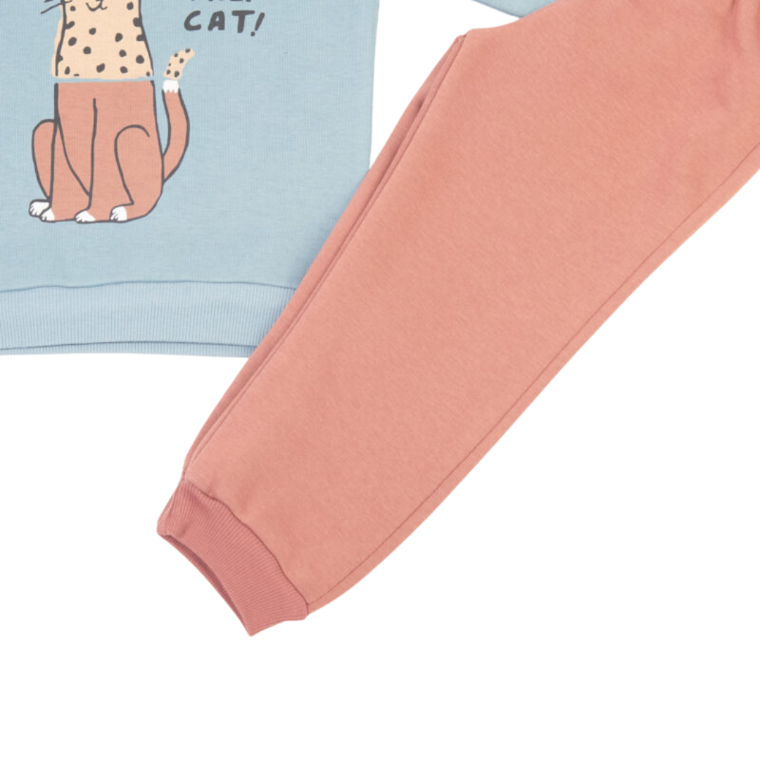 Φόρμα Φούτερ Mέντα Leocat - Trax - MyHouseandKids