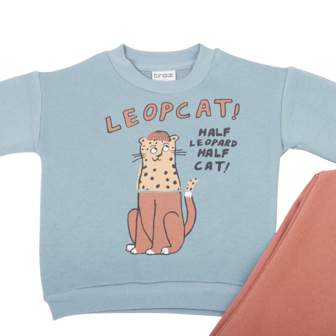 Φόρμα Φούτερ Mέντα Leocat - Trax - MyHouseandKids