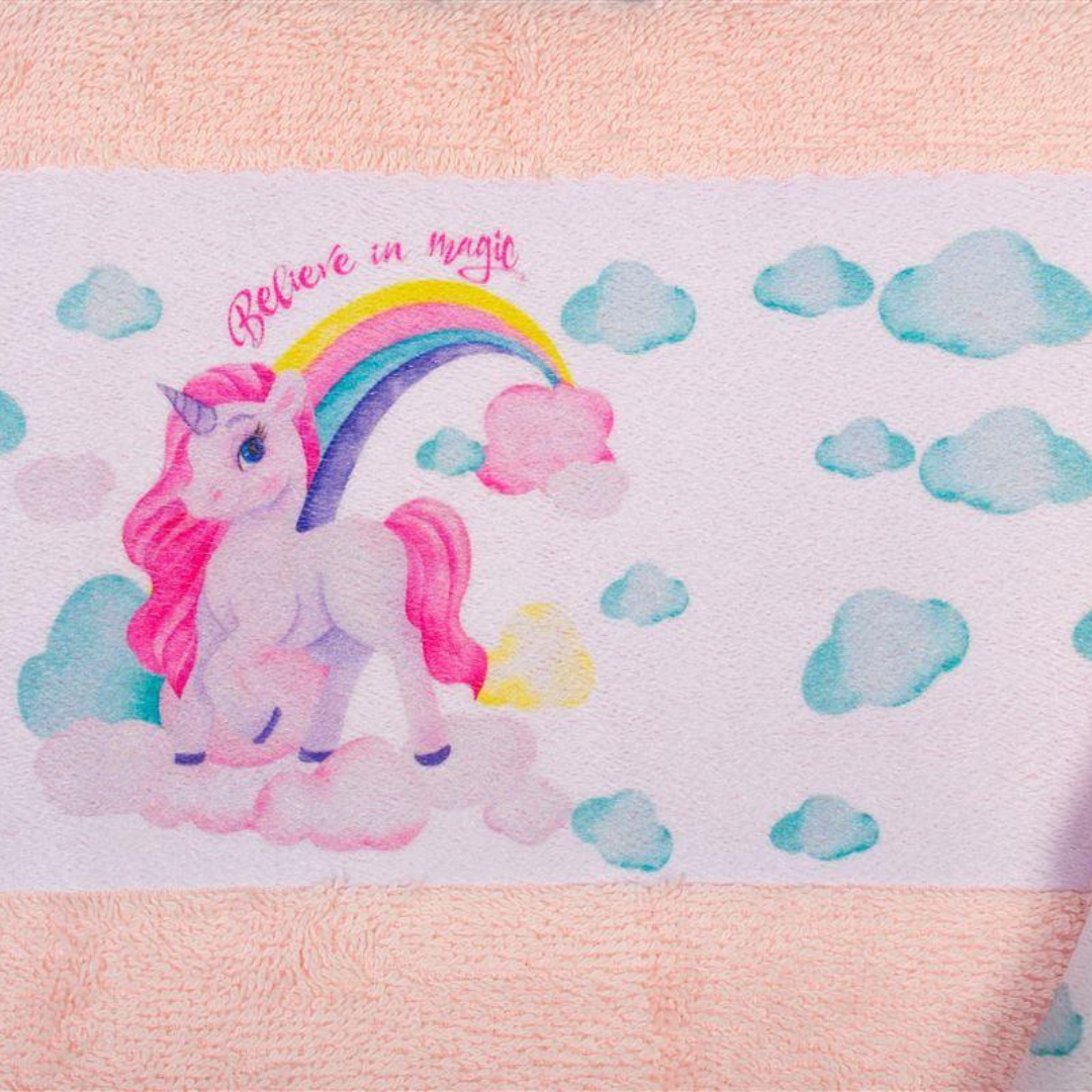 Σετ Βρεφικές Πετσέτες Magic Unicorn Ροζ - Dimcol - MyHouseandKids