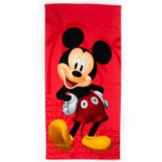 Πετσετα Θαλασσης Mickey Κοκκινη Microfiber - Nima -MyHouseandKids