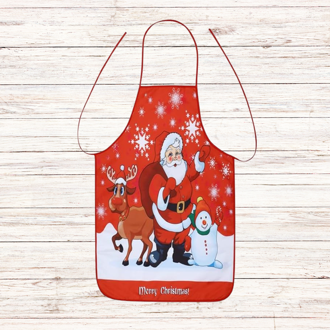 Χριστουγενιάτική Ποδιά Κόκκινη - MyHouseandKids