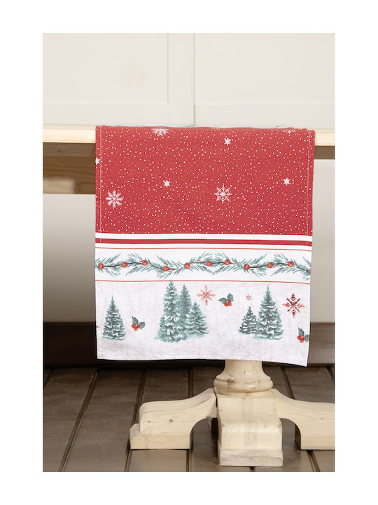 Χριστουγεννιάτικο Ράνερ North Pole 45x140cm Κόκκινο - Nima - MyHouseandKids