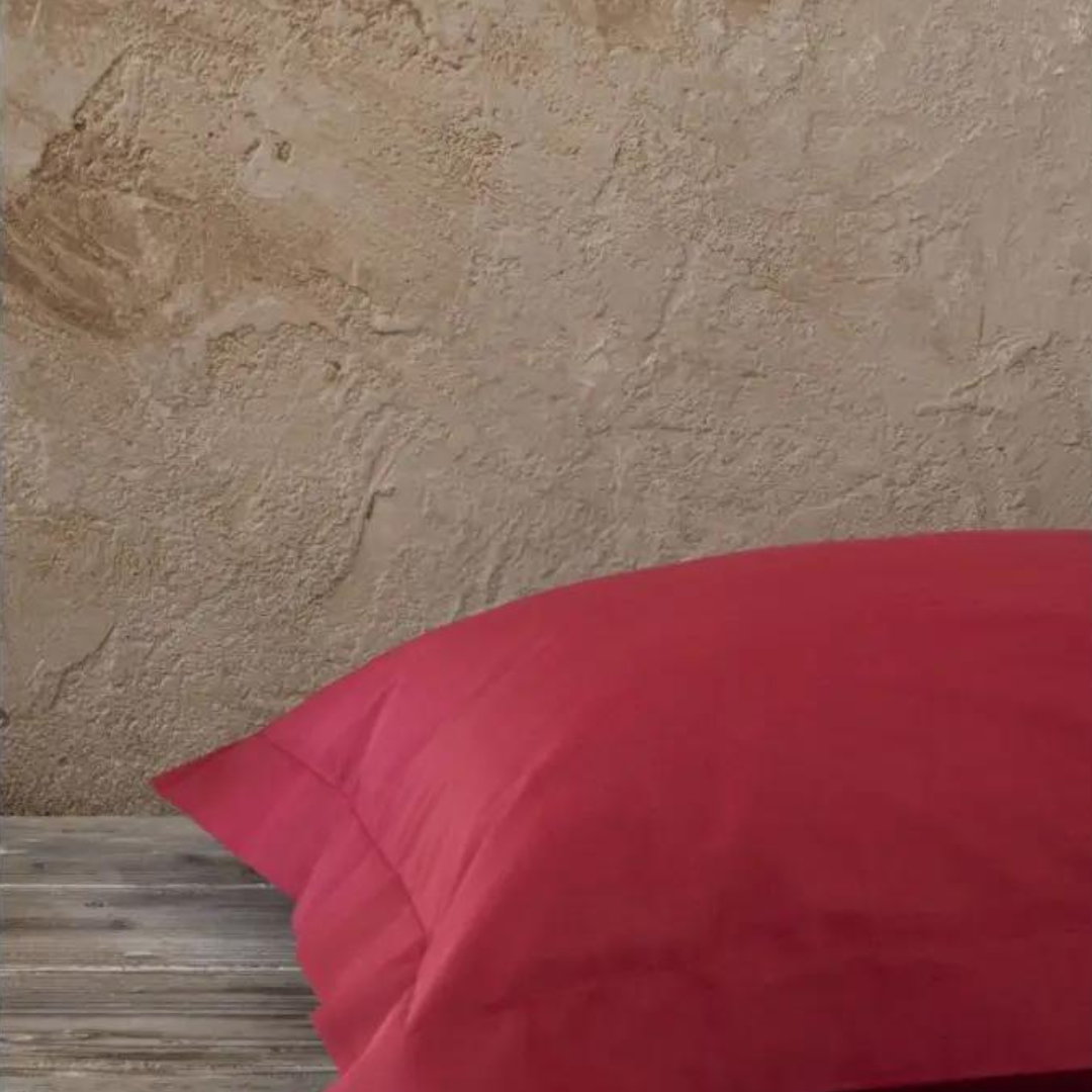 Μαξιλαροθήκες Oxford Superior 52x72εκ. Red-krevatokamara-lefkaeidi-maxilarothikes-satin-oxford-superior-52x72-red-nima-myhouseandkids